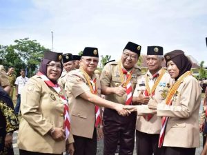 Wabup Mura Hadiri Peringatan Hari Pramuka ke-61, Berikut Pesannya 