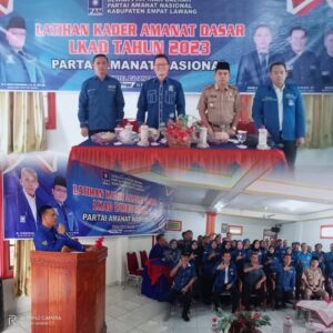DPD PAN Kab Empat Lawang Gelar Latihan Kader Amanat Dasar (LKAD)