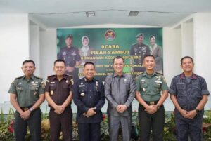 Pj. Bupati Fauzan Khoiri Denin,AP,.MM., Menghadiri Pisah Sambut Dandim 0405 Lahat
