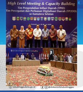 Pj Wako Hadiri HLM dan Capacity Building TPID se-Sumsel
