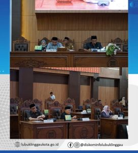 DPRD Kota Lubuk Linggau Paripurna Mendengarkan Jawaban Umum Fraksi-fraksi Tahun 2024
